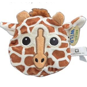 Giraffe Print Plush Coin Purse